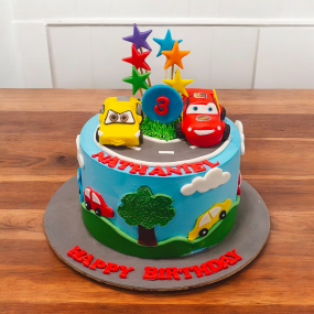 Cars Themed Cake