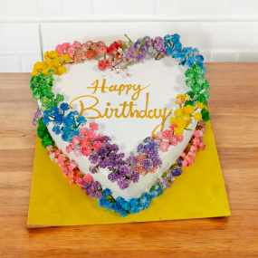 Flowery Birthday Cake