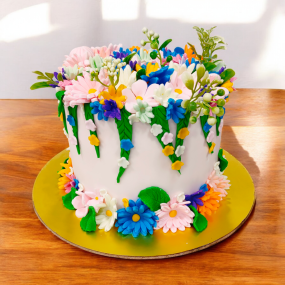 Flowers & Veins Cake