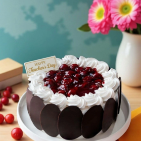 Teacher's Day Black Forest Cake