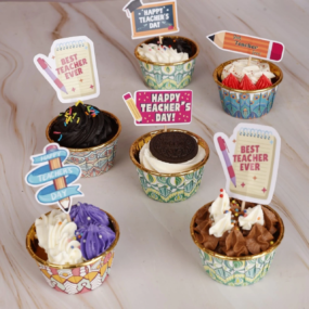 Teacher's Day Cupcake Collection Pack Of  6