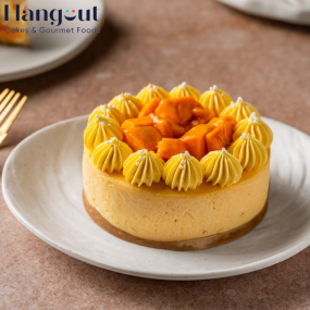 Mango Baked Cheesecake Bento
