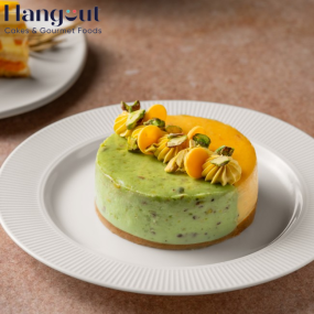 Mango Pistachio Baked Bento Cheesecake